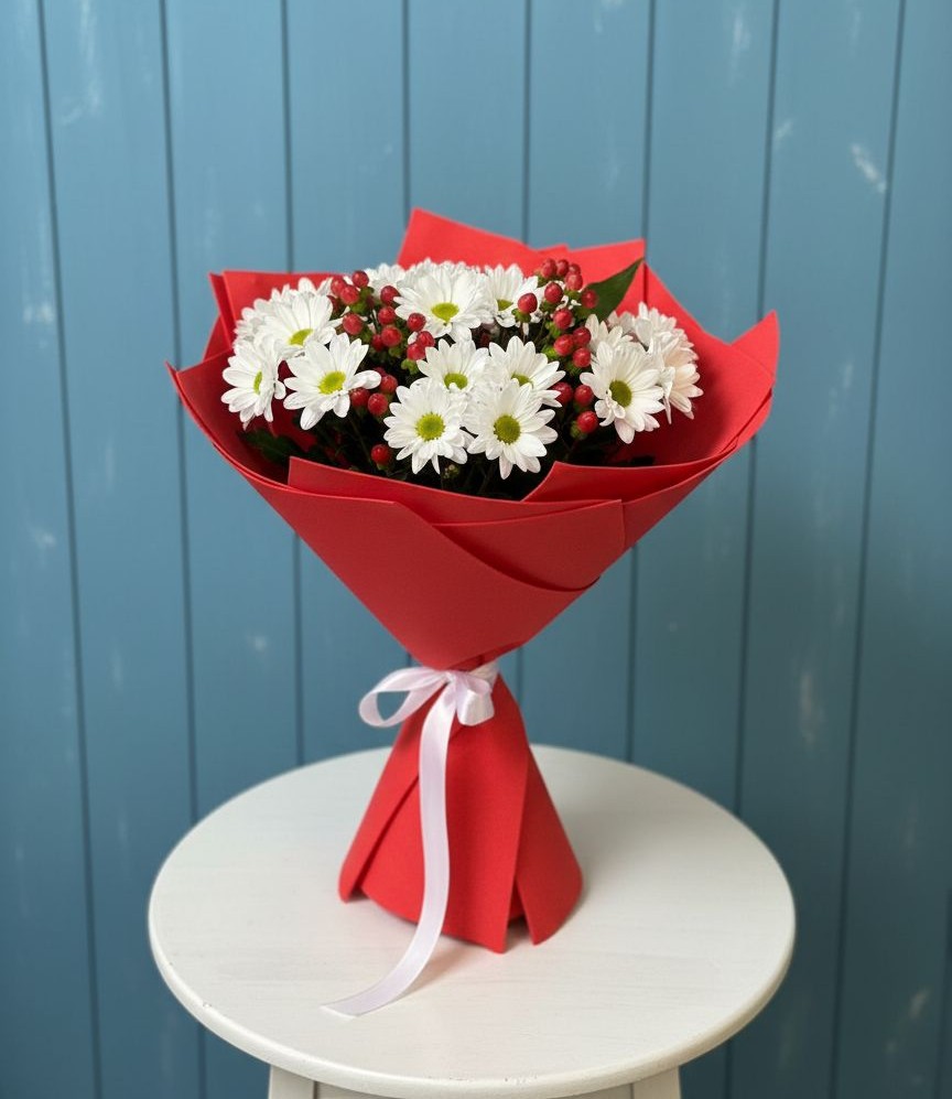 Букет цветов из: Хризантемы в Райсеменовское