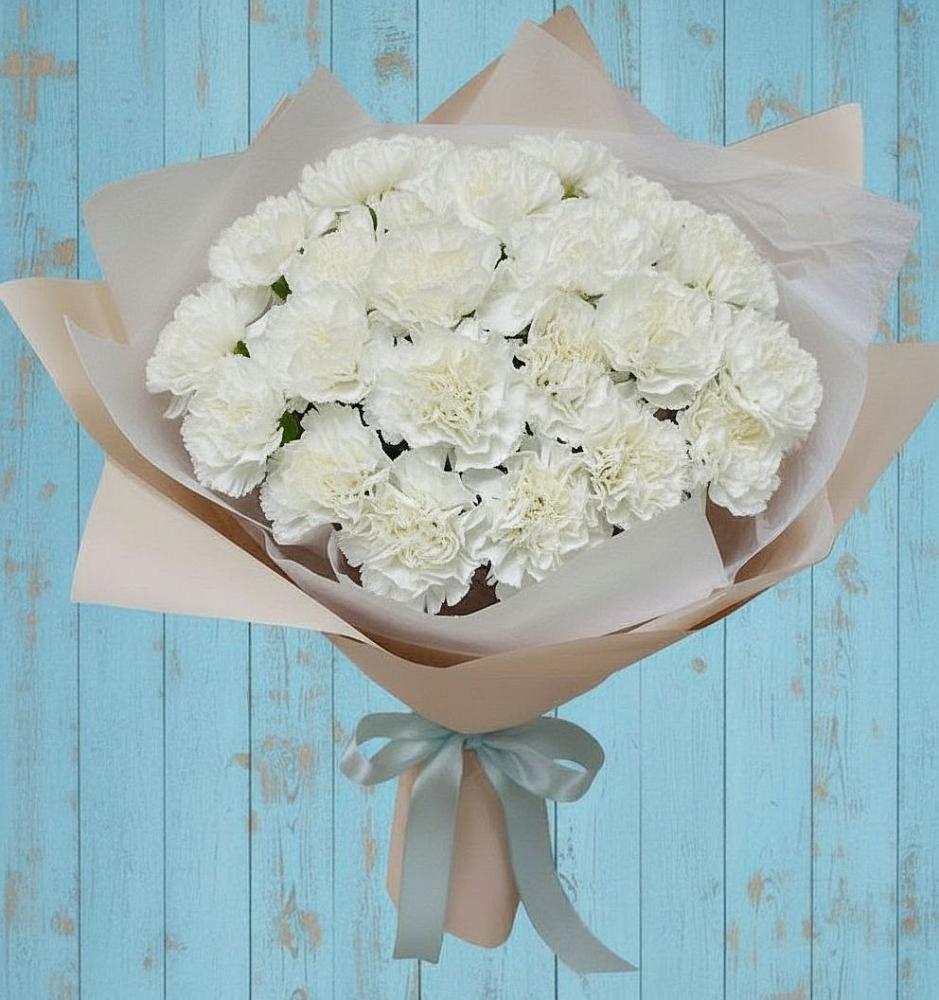 Букет цветов из: Гвоздики в Райсеменовское