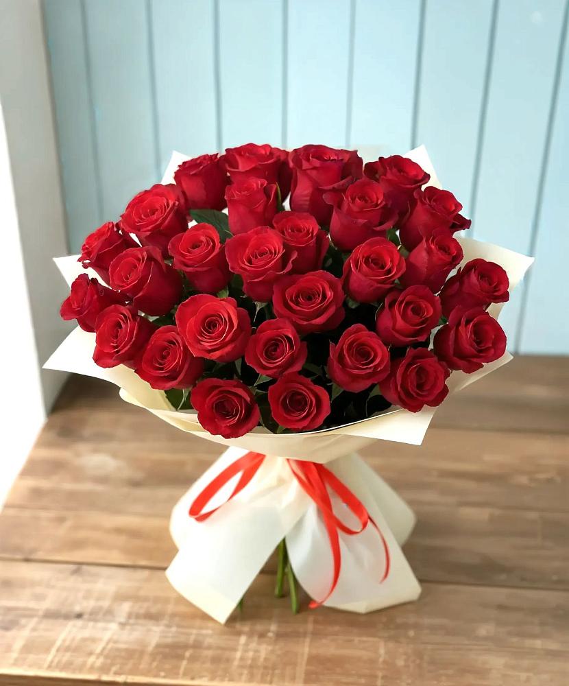 Букет 29 Красных роз в Райсеменовское