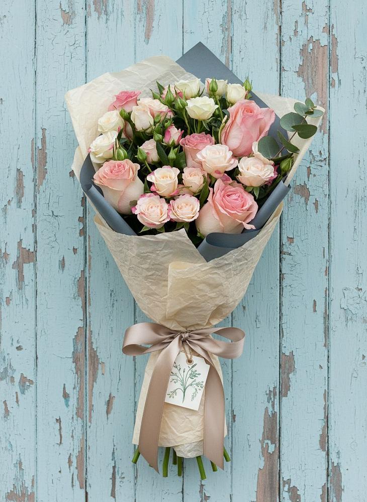 Букет цветов из: Розы в Райсеменовское