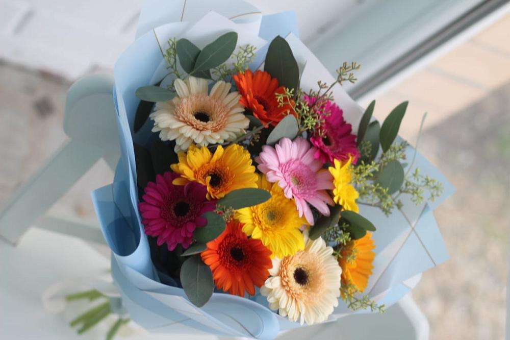 Букет цветов из: Герберы в Райсеменовское