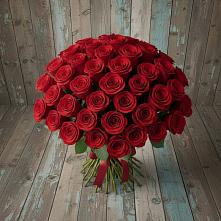 Букет 55 Красных роз Фридом #REPLACE_PRED# Райсеменовское