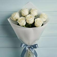 Букет 7 Белых роз Эдлесс Лав в Райсеменовское
