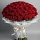 Букет 101 Красная роза Блэк Мэджик в Райсеменовское