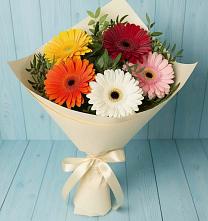 Букет цветов из:  Герберы в Райсеменовское