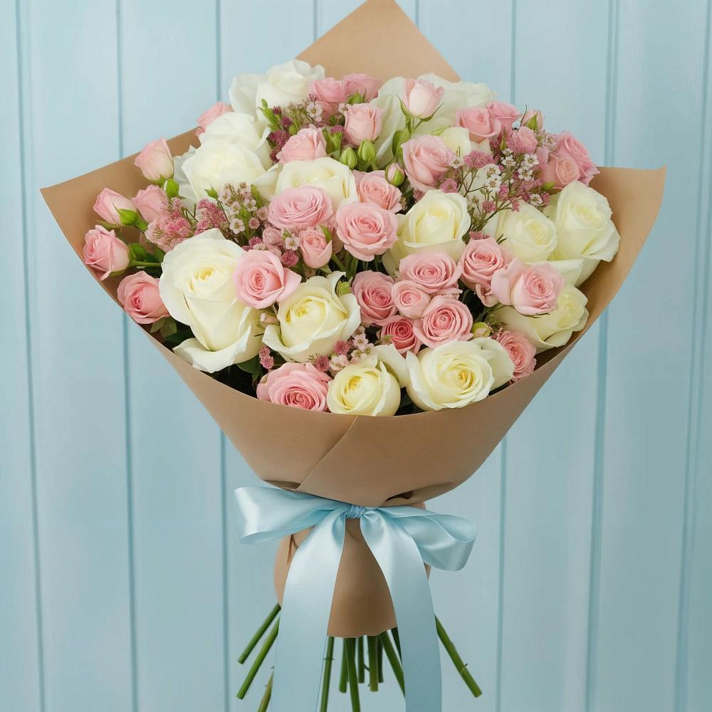 Букет цветов из: Розы в Райсеменовское