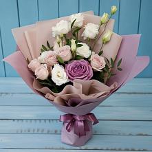 Букет цветов из:  Розы и Лизиантусы #REPLACE_PRED# Райсеменовское