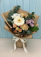 Букет цветов из:  Герберы и Хризантемы в Райсеменовское