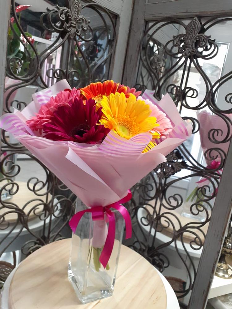 Букет цветов из: Герберы в Райсеменовское