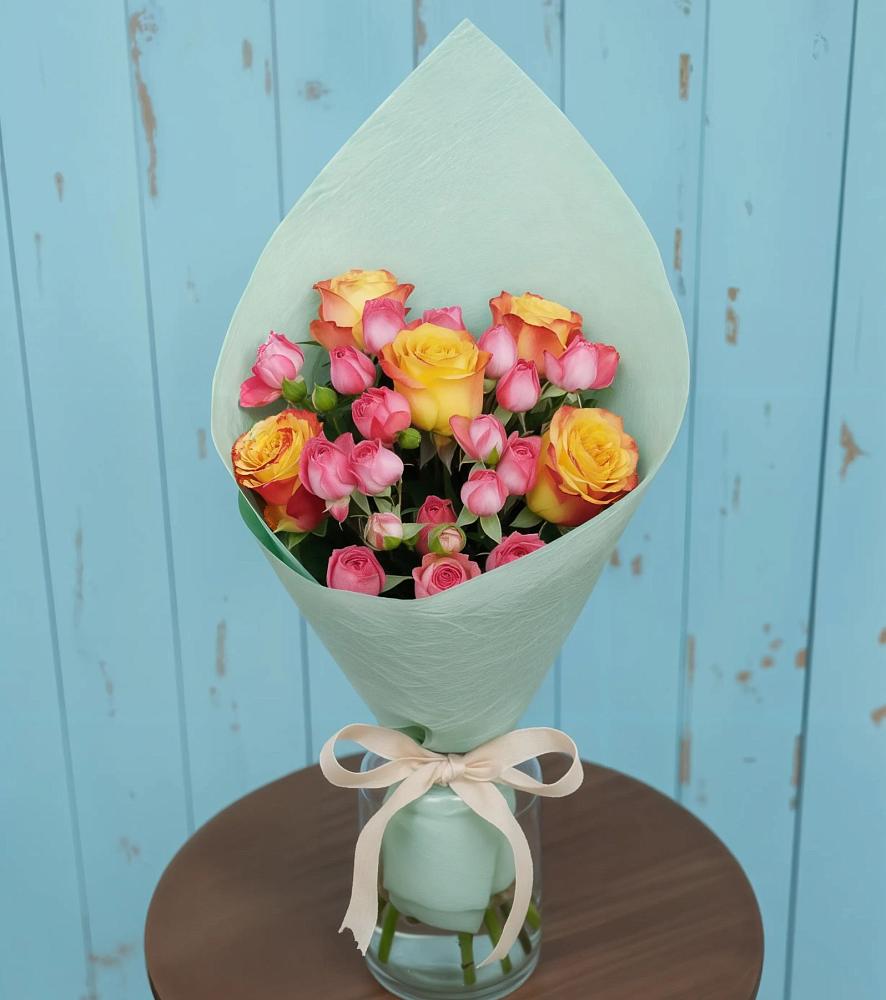 Букет цветов из: Розы в Райсеменовское