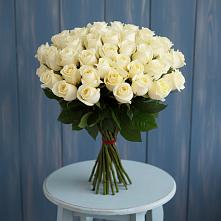 Букет 51 Белая роза Эдлесс Лав #REPLACE_PRED# Райсеменовское