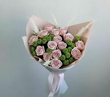 Букет цветов из:  Розы и Хризантемы в Райсеменовское
