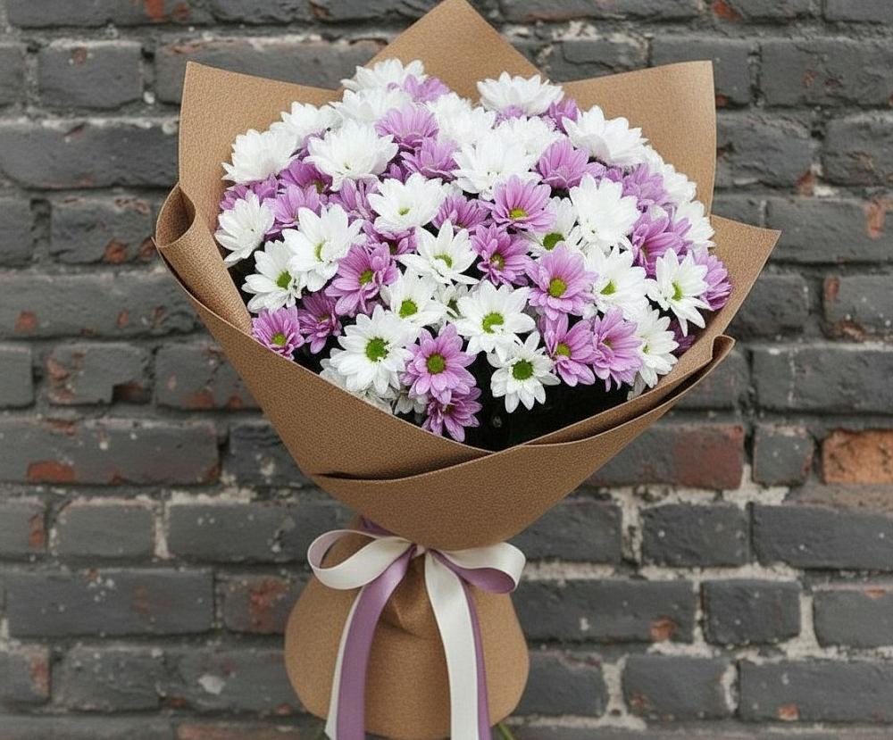 Букет цветов из: Хризантемы в Райсеменовское