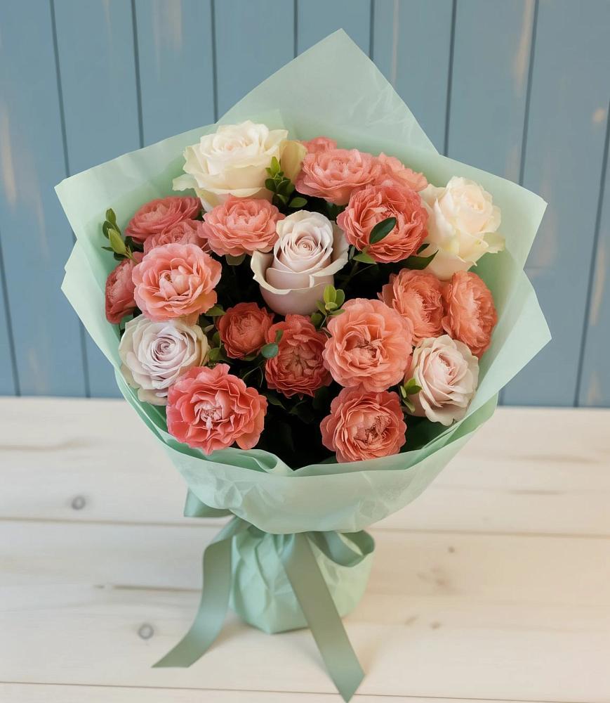 Букет цветов из: Розы в Райсеменовское