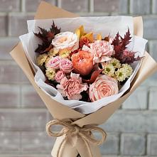 Букет цветов из:  Гвоздики, Хризантемы и Розы в Райсеменовское