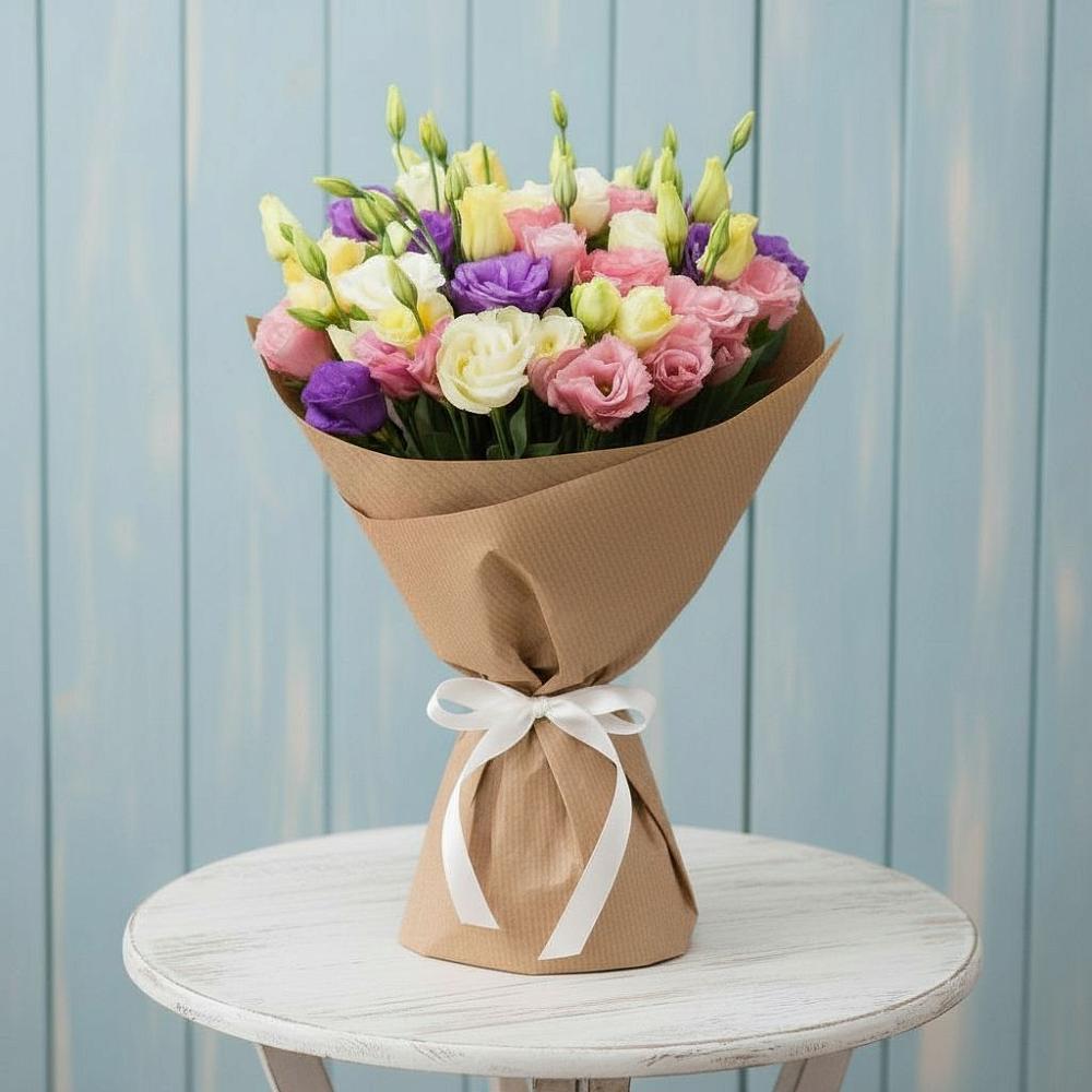 Букет цветов из: Лизиантусы в Райсеменовское