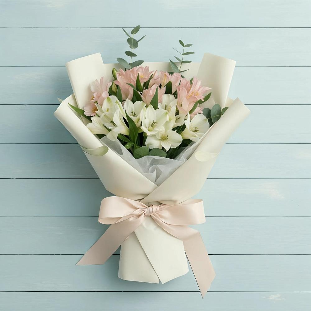 Букет цветов из: Альстромерии в Райсеменовское