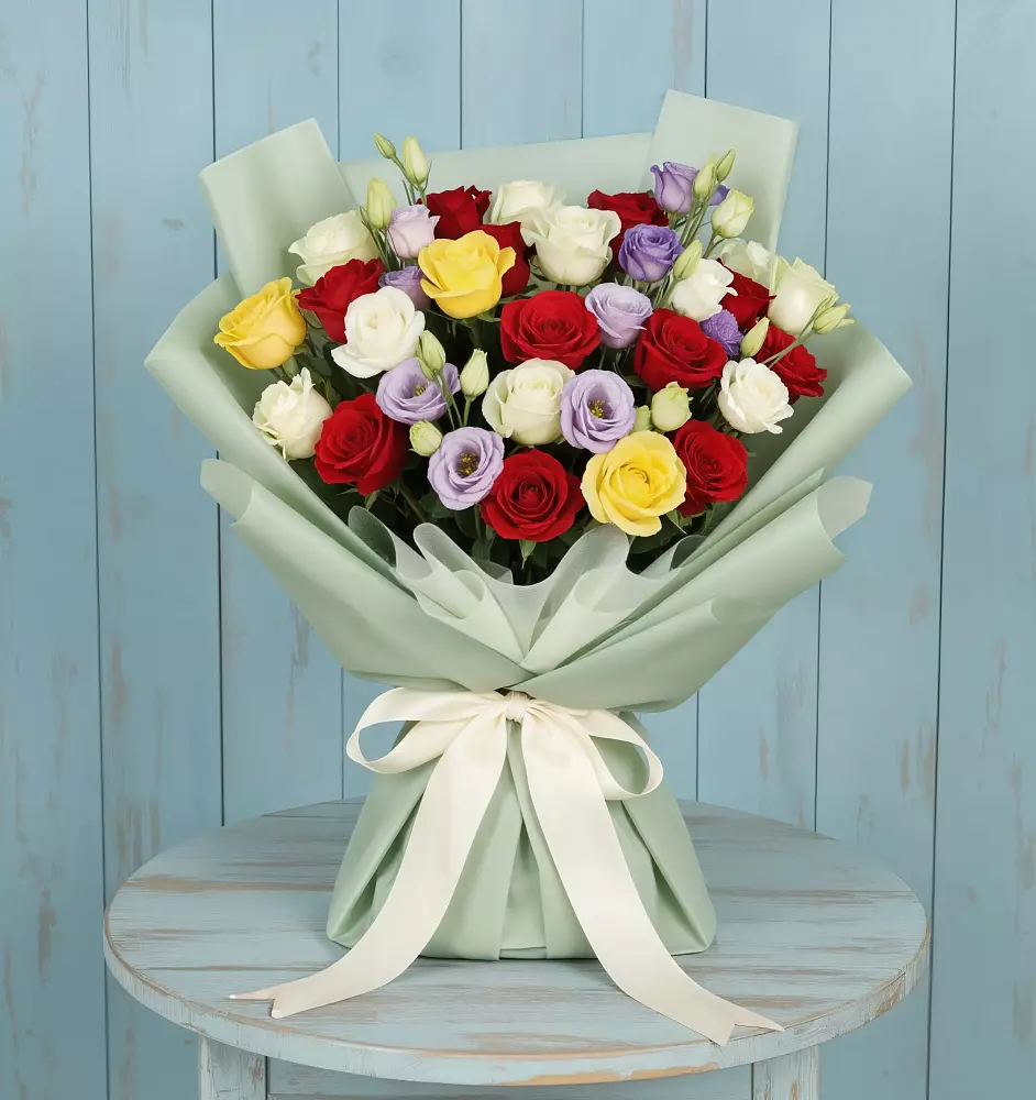 Букет цветов из: Розы в Райсеменовское