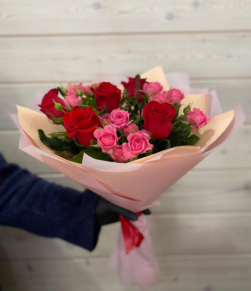 Букет цветов из: Розы в Райсеменовское