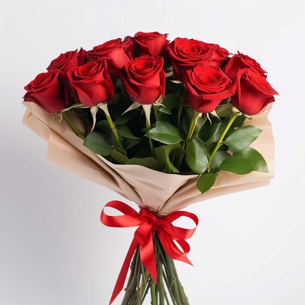 Букет 11 Красных роз Эдлесс Лав в Райсеменовское