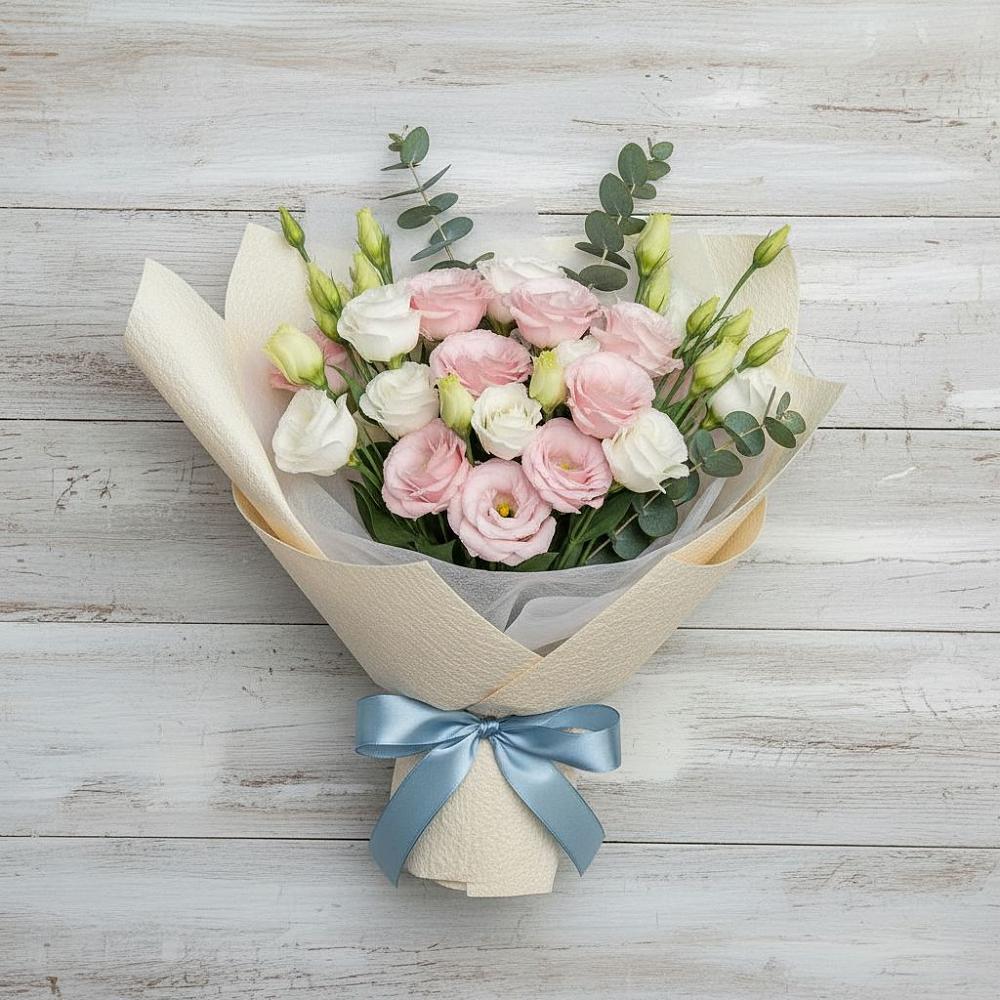 Букет цветов из: Лизиантусы в Райсеменовское